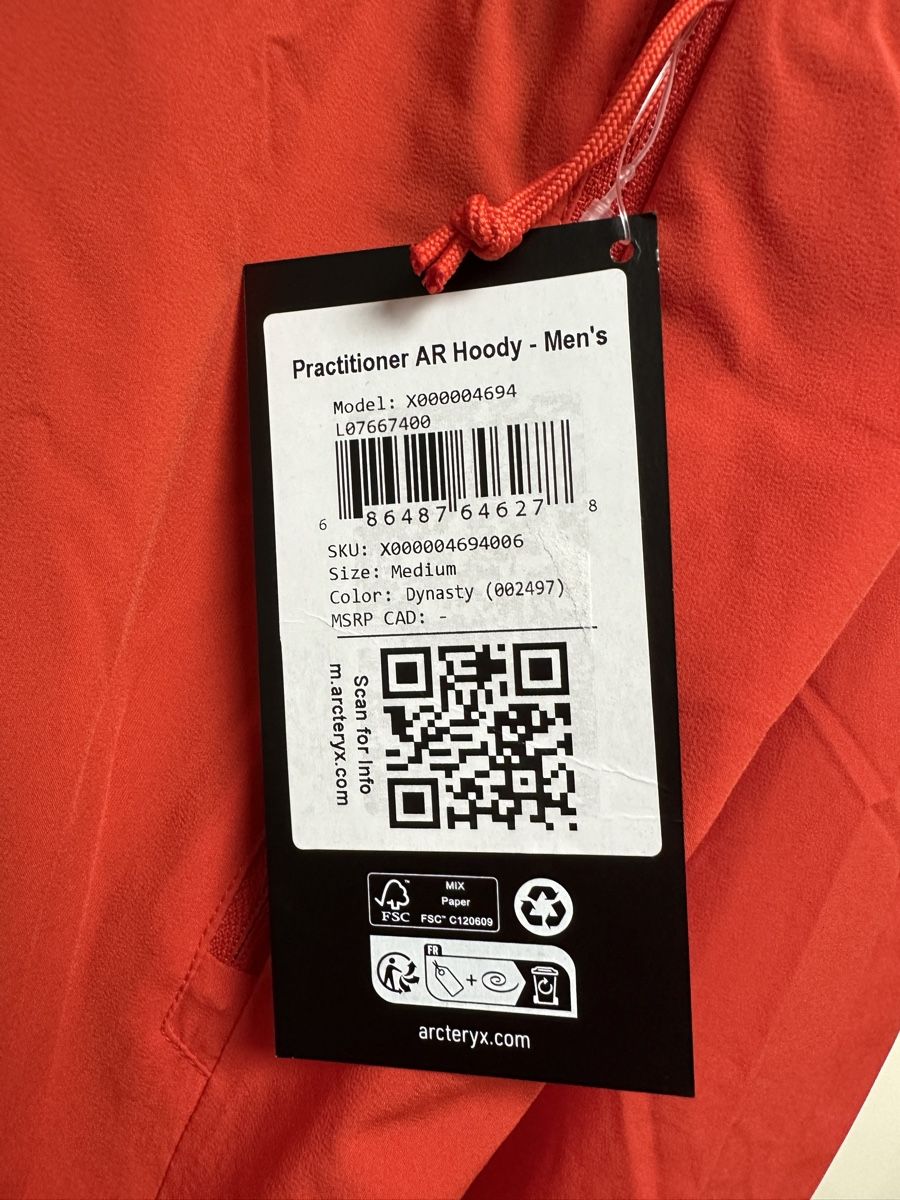 Arcteryx Vestes: Arctryx PRACTITIONER AR HOODY  G M – Neuf avec emballage d'origine à Maienfeld par tobeyl2020 3