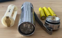 Taschenlampe Silber