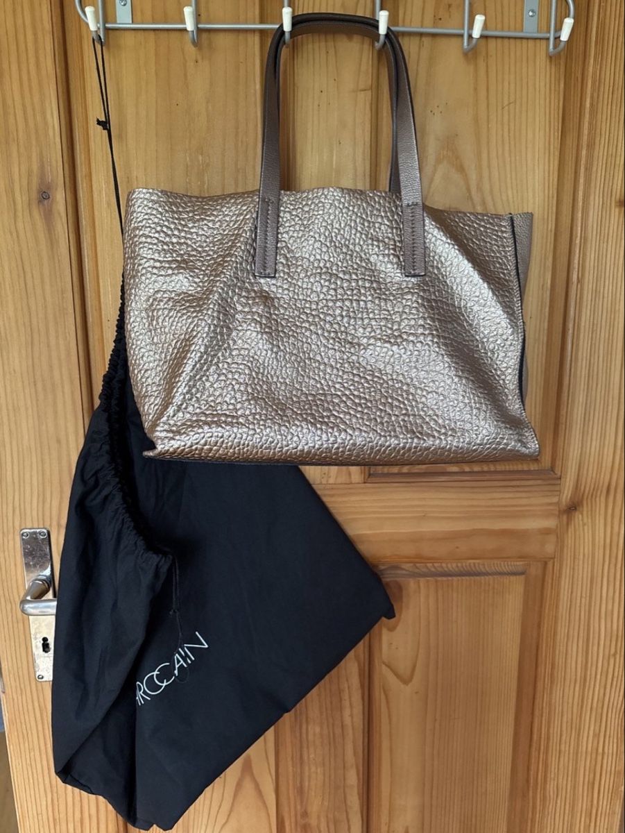Marc Cain Taschen für Damen: Marc Cain Umhängetasche, bronze-metallisé – Gebraucht aus Zürich von Punkt...