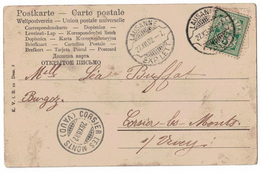 Cartoline postali: Romantik: Paar auf einer Schaukel – Usato da Frauenfeld venduto da POML 1