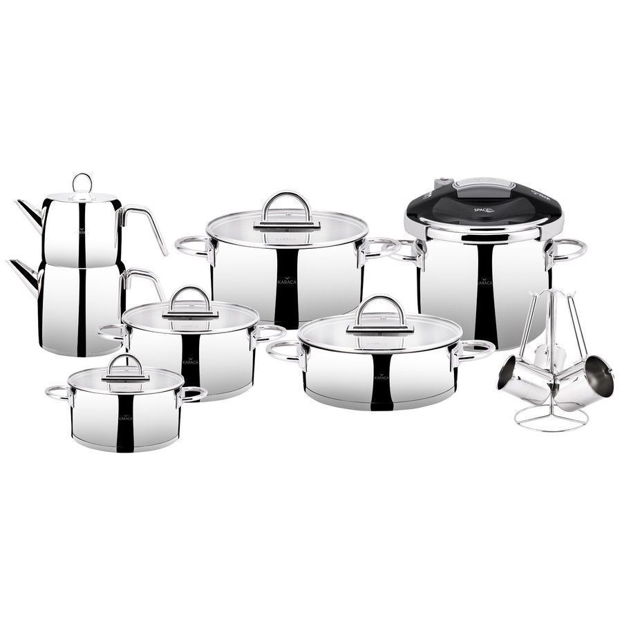 Pentole: Karaca Platinum Kochtopf-Set Mitgift – Nuovo e nell'imballaggio originale da Reinach AG venduto da evimshop 1