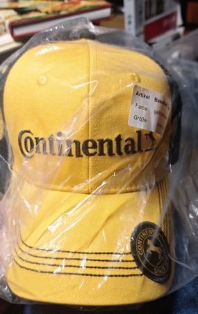 Casquette Continental Jaune - Neuf, jamais portée!