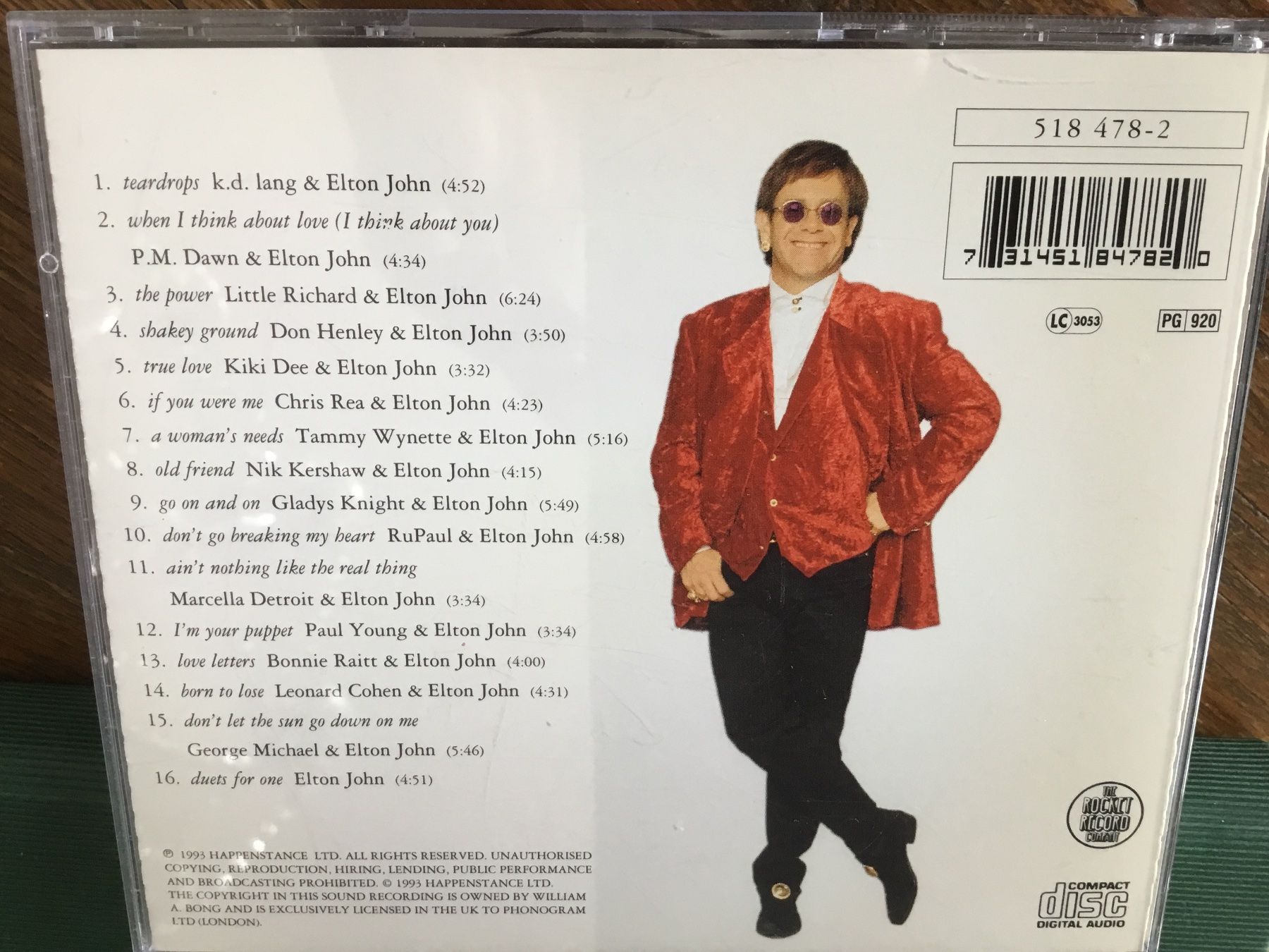 CD: Elton John - Duets  💿 – Usato da Thierachern venduto da sweden08 1