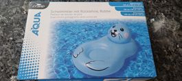 Schwimmtier Robbe mit Rucklehne, NEU, Sommer, Badespass!