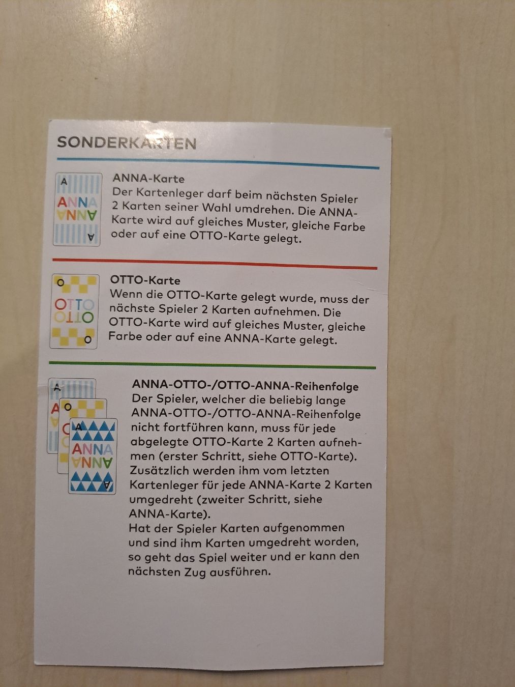 Spiele: ANNA- OTTO Spiel – Neu (gemäss Beschreibung) aus Rothenburg von 123odermatt 2