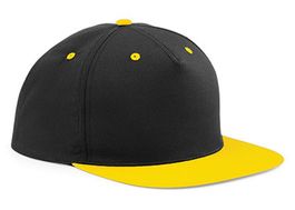 Casquette Visière Plate  Noir / Jaune