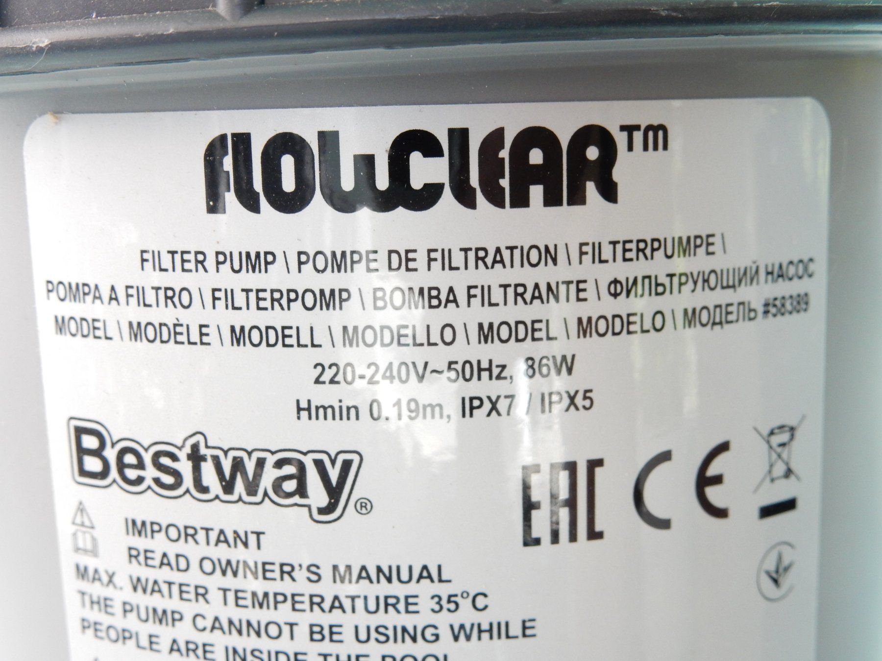 Bestway Accessori per Piscine: Bestway Pool Filter Pumpe – Usato da Balsthal venduto da Subaru11 7