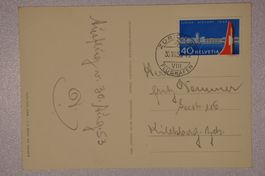 1953 313 Sonderkarte Zürich