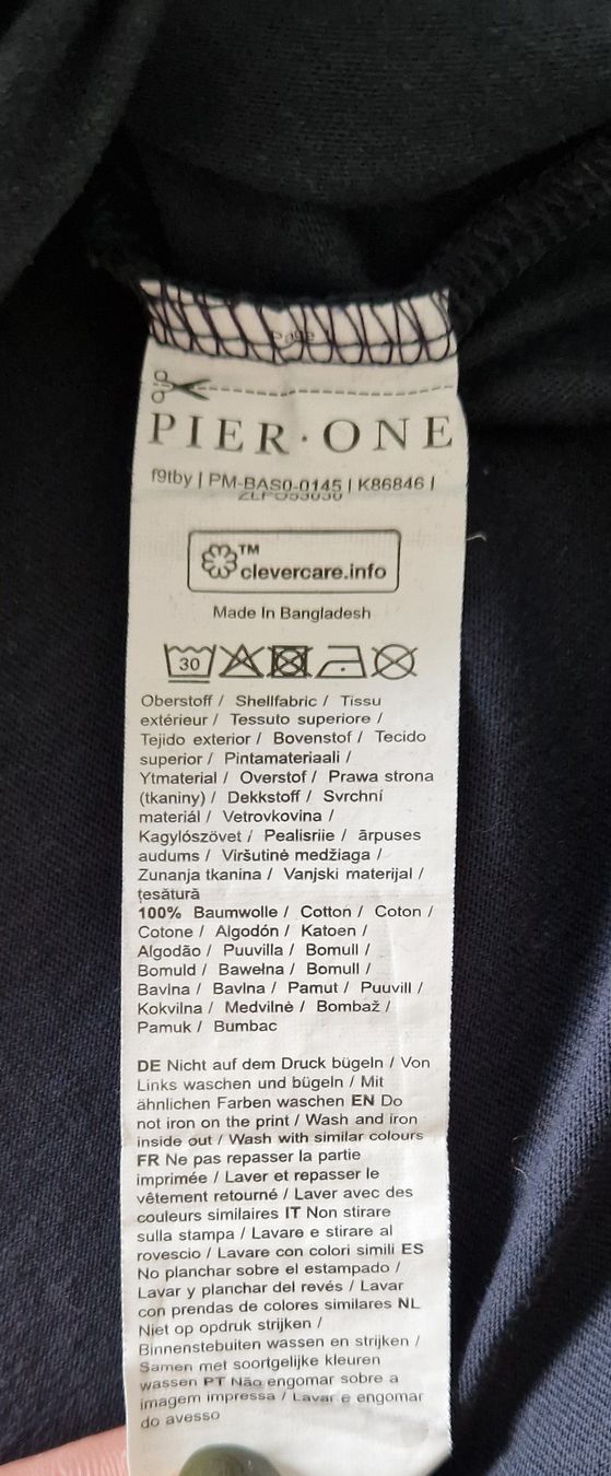 T-Shirts: PIER ONE T-Shirt, Gr. M, dunkelblau – Neu (gemäss Beschreibung) aus Allschwil von merve_g 5