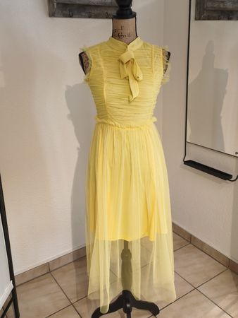 Damen Kleid gelb Grösse S neuwertig 100% Polyester