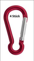 4 Stk. Karabiner Aluminium 50 mm. Gratis Lieferung!