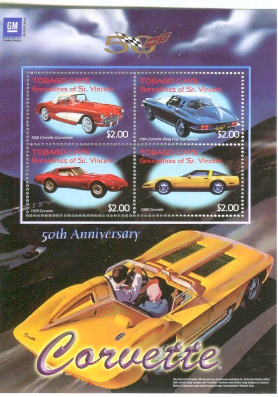 Tous les timbres: Block "Corvette". St. Vincent – Neuf avec emballage d'origine à Basel par Butsch5