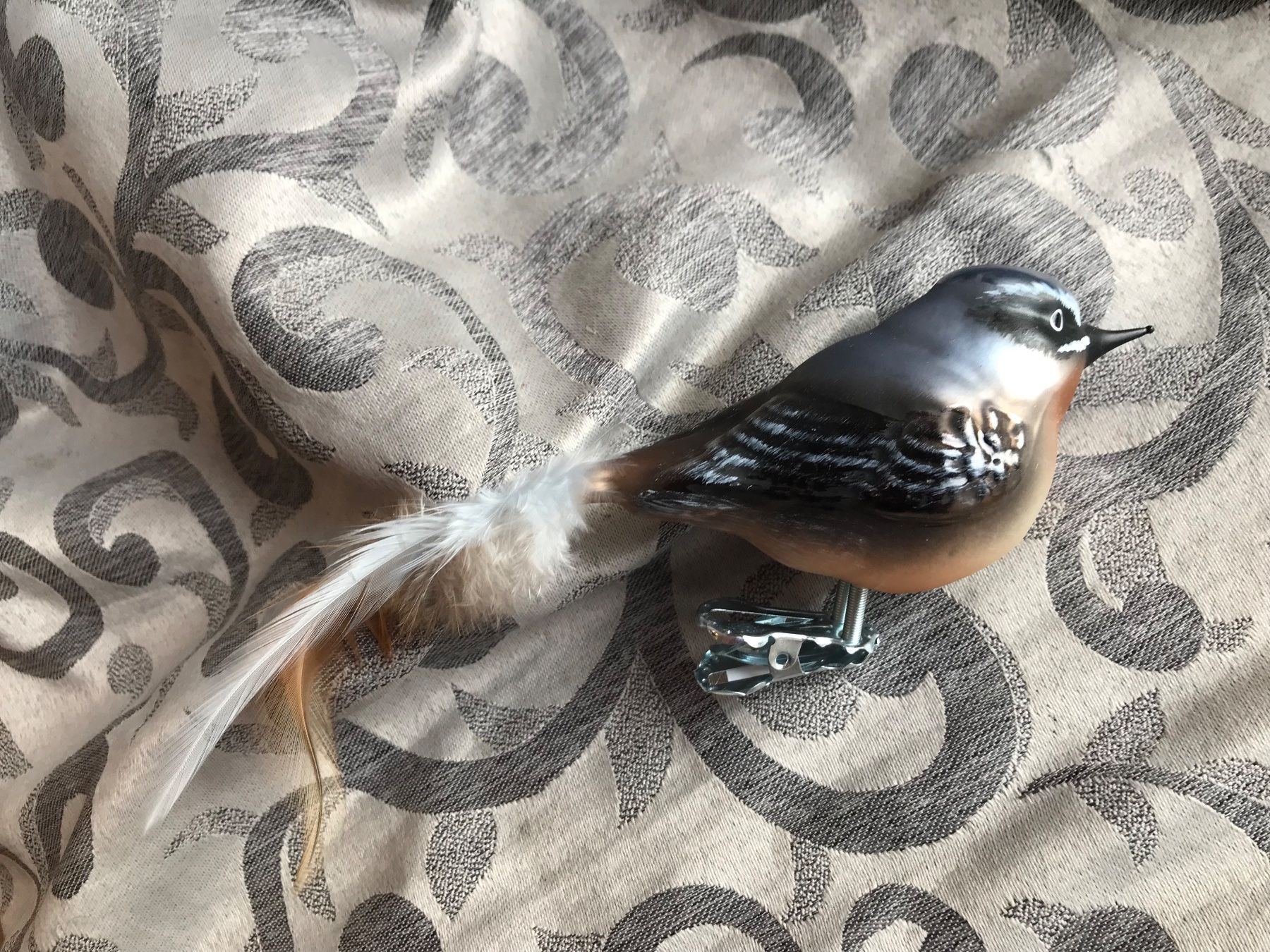 Tutte le decorazioni: Steinschmätzer Vogel Christbaumschmuck – Nuovo e nell'imballaggio originale da Alpnach Dorf venduto da marvo