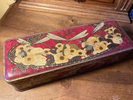 Boite ancienne Libellule Art Déco Blechdose Libelle