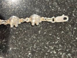 925 silber armkette herzige Elefanten 🐘