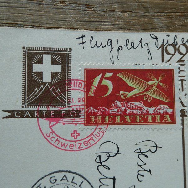 Tutti i francobolli: 1929 interessante ZEPPELINPOST !! Flugplatz Dübendorf – Usato da Egliswil venduto da Trens01 2