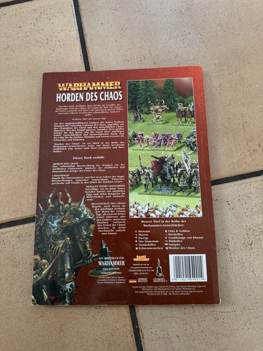 Bücher: Warhammer Horden des Chaos libro per il giochi – Gebraucht aus S. Pietro von nap_9xjt 1