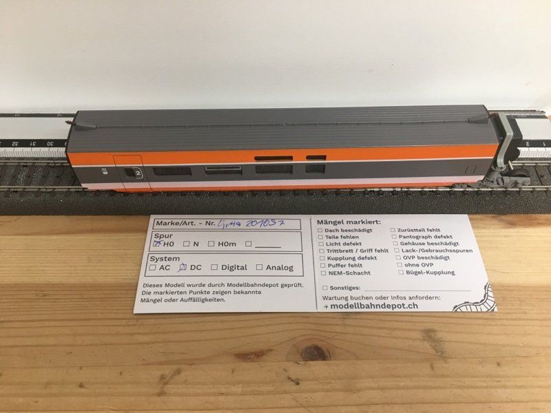 Lima Modelleisenbahnen: LIma Sncf 201097 TGV Barwagen – Gebraucht aus Büsserach von ModellbahnDepot 6