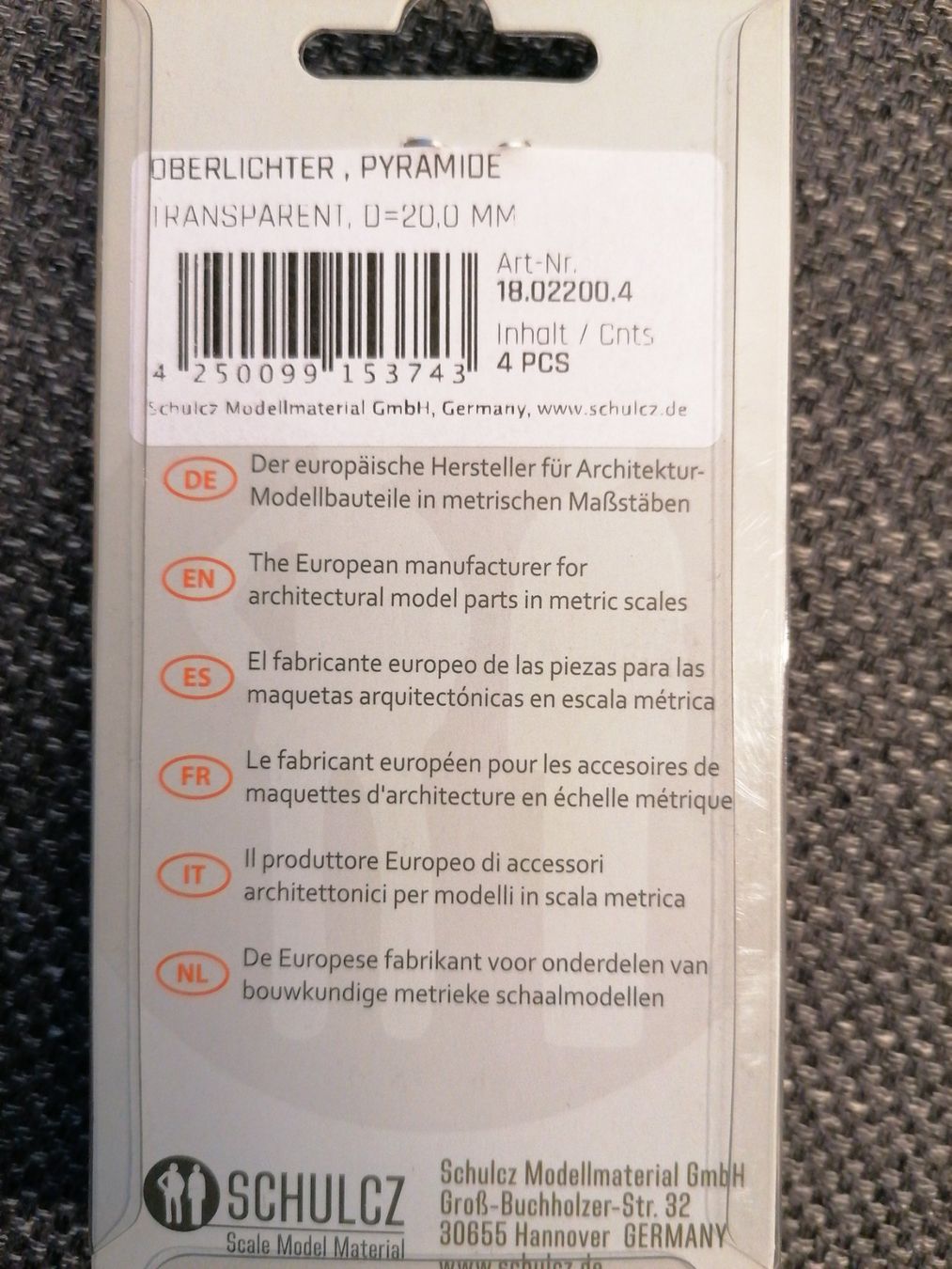 Kit di modellismo & Modellini statici: Oberlichter Pyramide für Modellbau – Usato da Büttikon AG venduto da Amineah 2