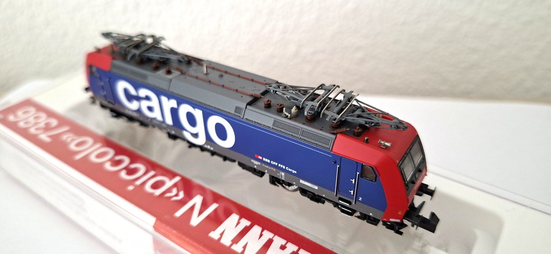 Fleischmann Modellini di ferrovie: Fleischmann Re 482 SBB " Cargo "  7386 – Nuovo e nell'imballaggio originale da Biberist venduto da Ntrains 3