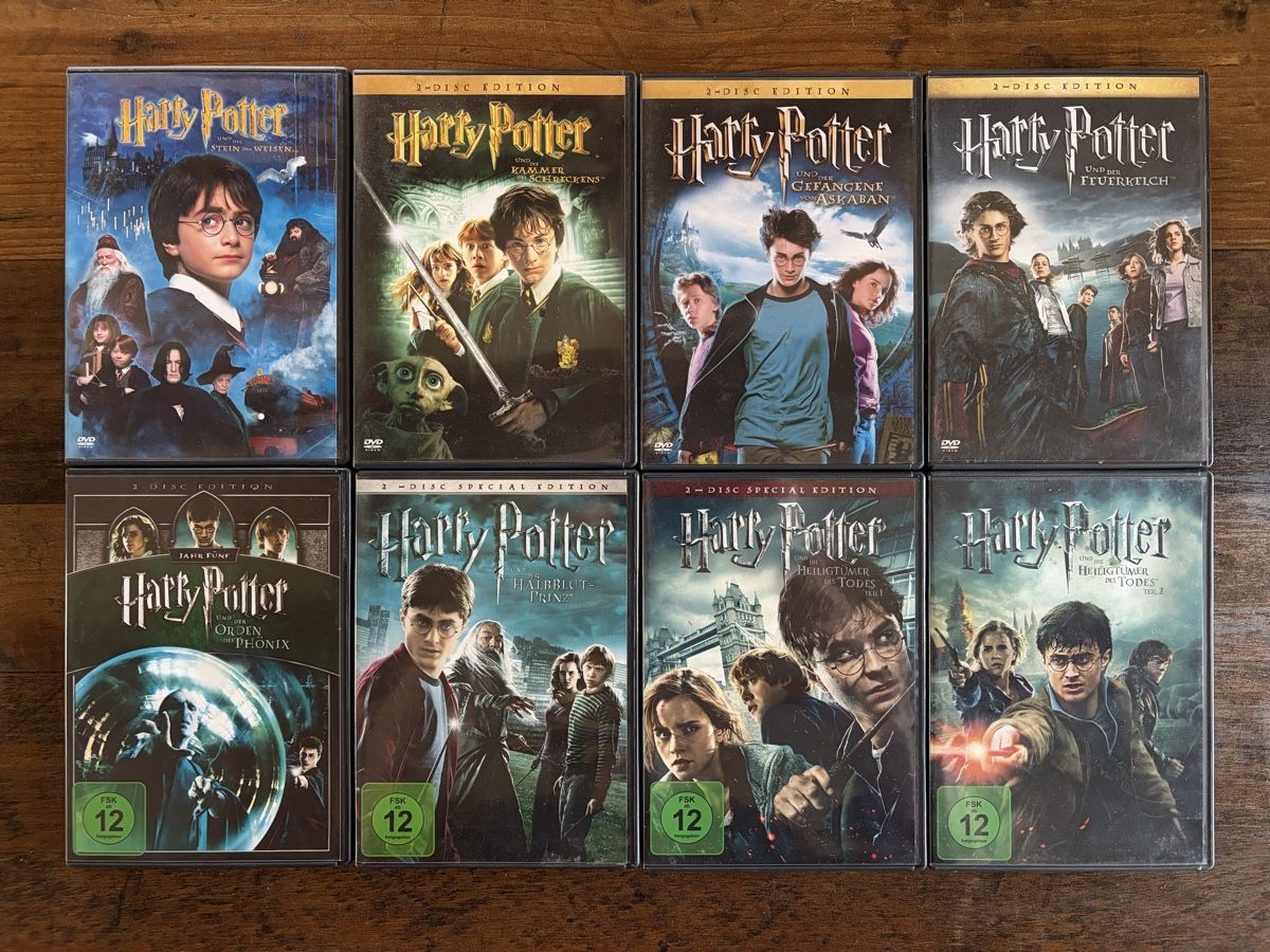 Tutti i DVDs: Harry Potter DVD Bundle - 1 Film defekt – Usato da Allschwil venduto da Catelyn