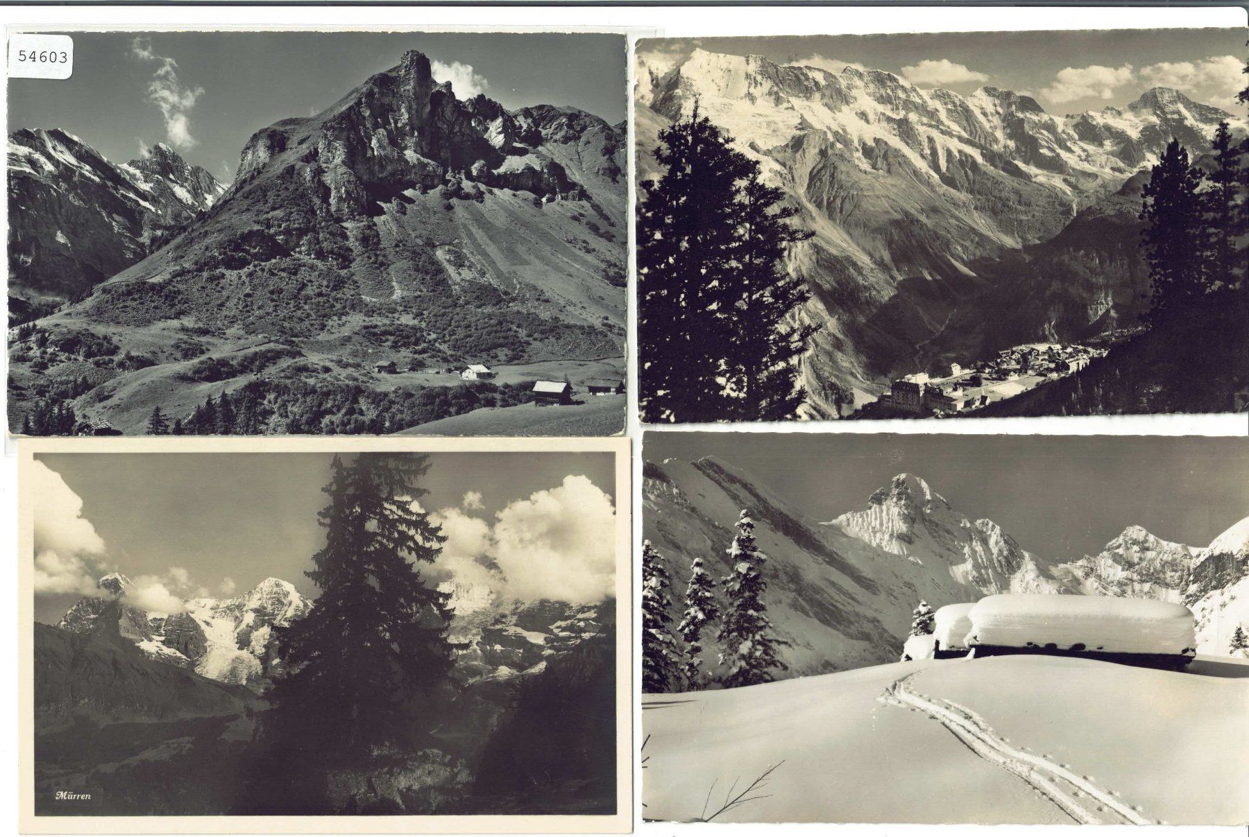 Cartoline postali: 4 AK - Mürren – Usato da Ettingen venduto da Kartenplanet