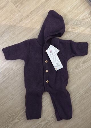 Neu Engel Wollfleece Overall Violett Grösse 50/56