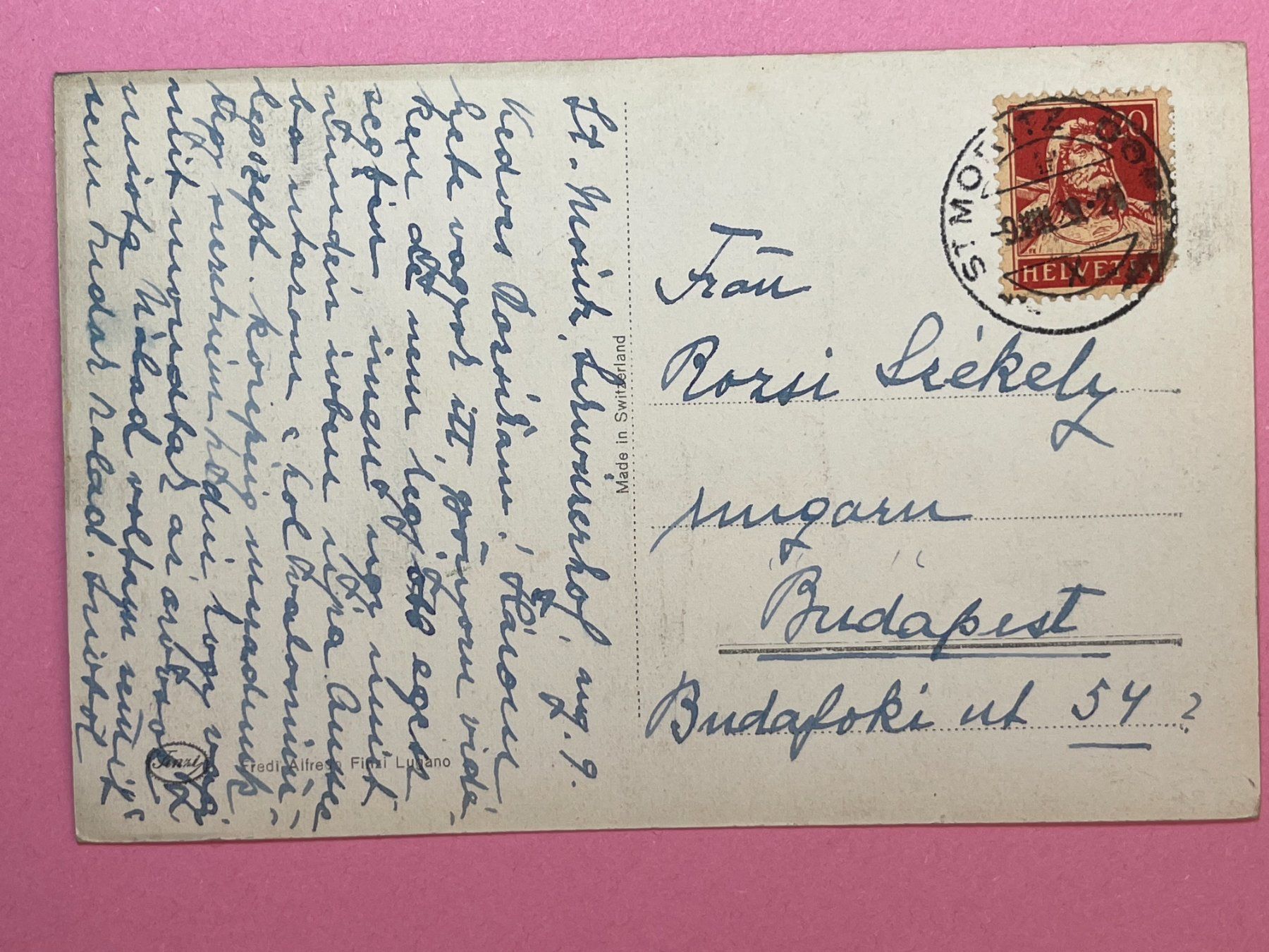 Ansichtskarten: Blick auf St-Moritz-Dorf – Gebraucht aus Steg VS von danwer74 1