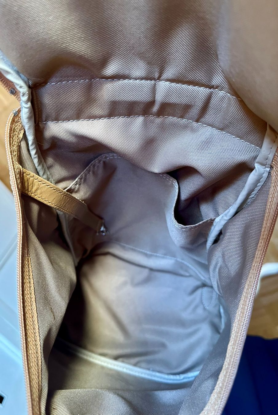 Longchamp Borse da donna: Longchamp sac à dos camel miel - taille M – Usato da Bernex venduto da euma1976 2