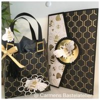 Designerpapier "Bienengold" von Stampin up 12x12''
