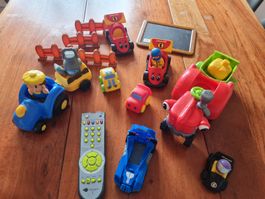 Traktoren, Autos, Fernbedienung mit verschiedenen Sprachen