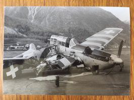 Foto Unfall C-3603 Samedan Okt.1956 Schweizer Luftwaffe