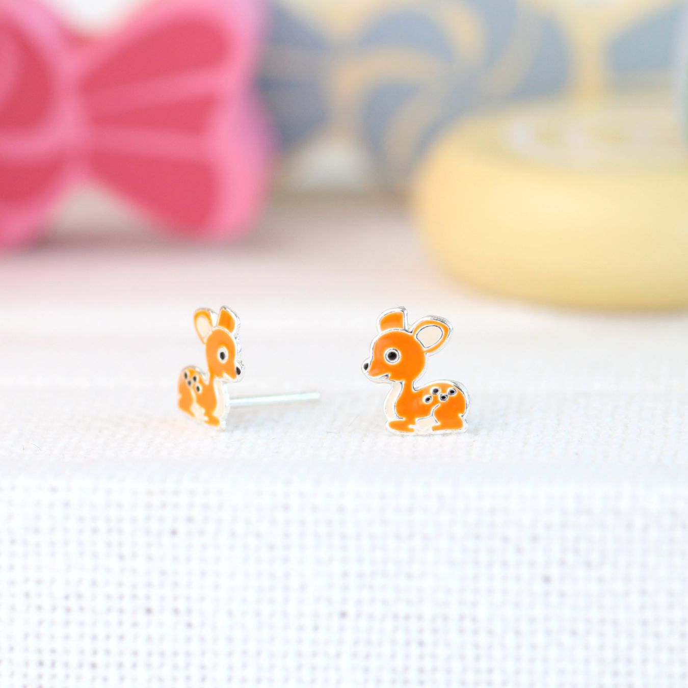 Orecchini pendenti & Orecchini a lobo: Kinder Ohrringe BAMBI 925 Silber – Nuovo e nell'imballaggio originale da Stallikon venduto da Bergli18 2