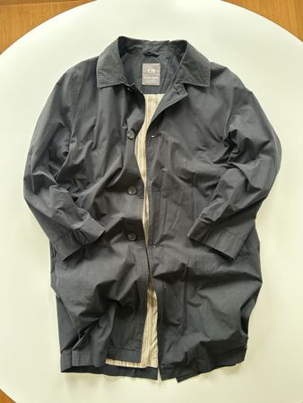 Schicker Herren Übergangsmantel, Schwarz Grösse L/XL