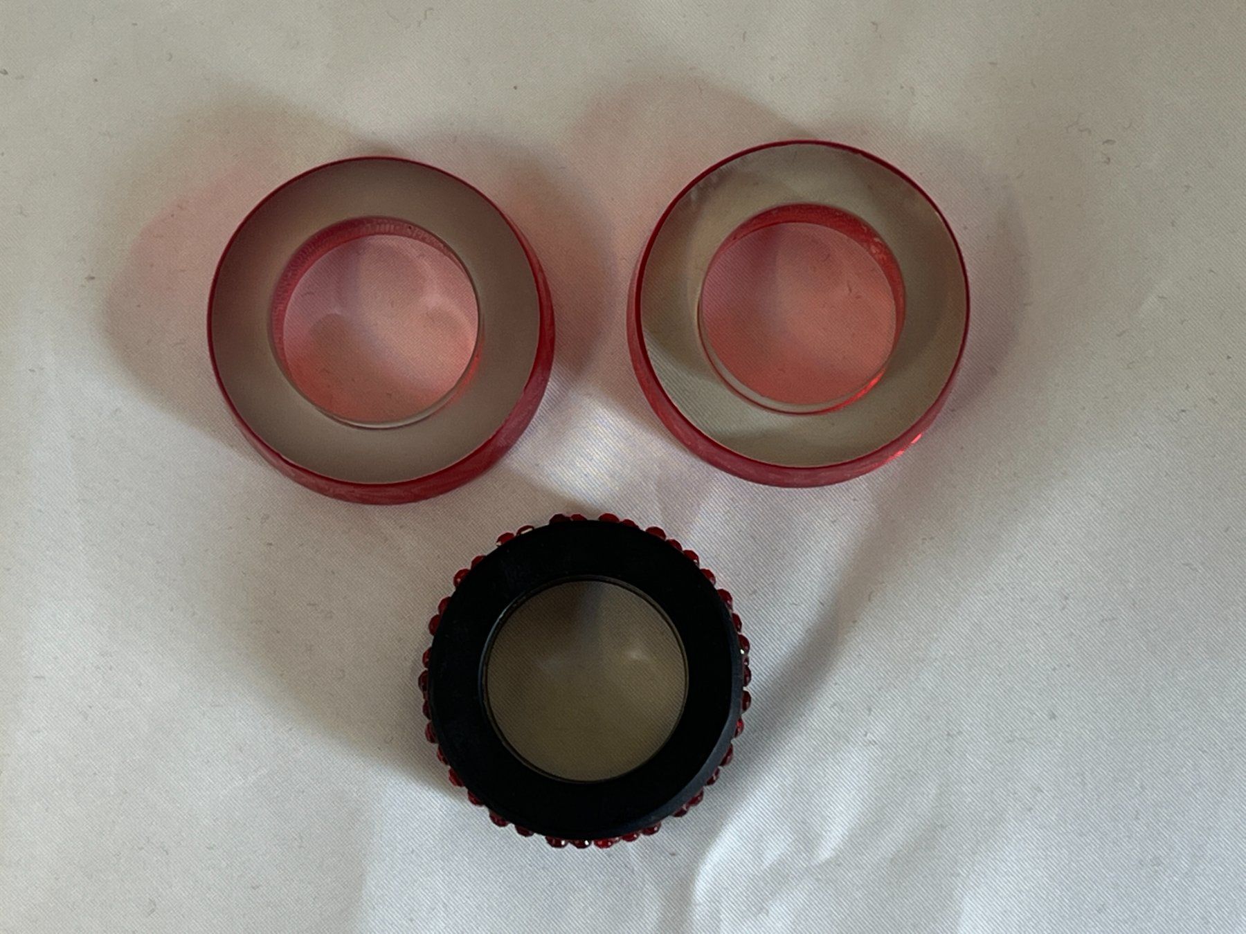 Anelli: Glas-Fingerringe Set, 5 Stück – Usato da Zürich venduto da Drahtzug 1
