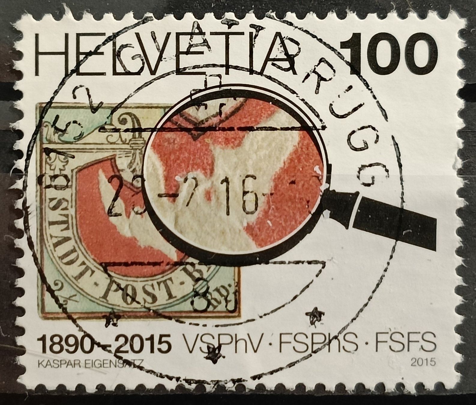 Tutti i francobolli: 2015 CH Philatelisten Top Stempel – Usato da Dübendorf venduto da goeggi79