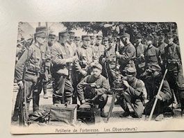 1 carte postale militaire - les observateurs 1911 - circulée
