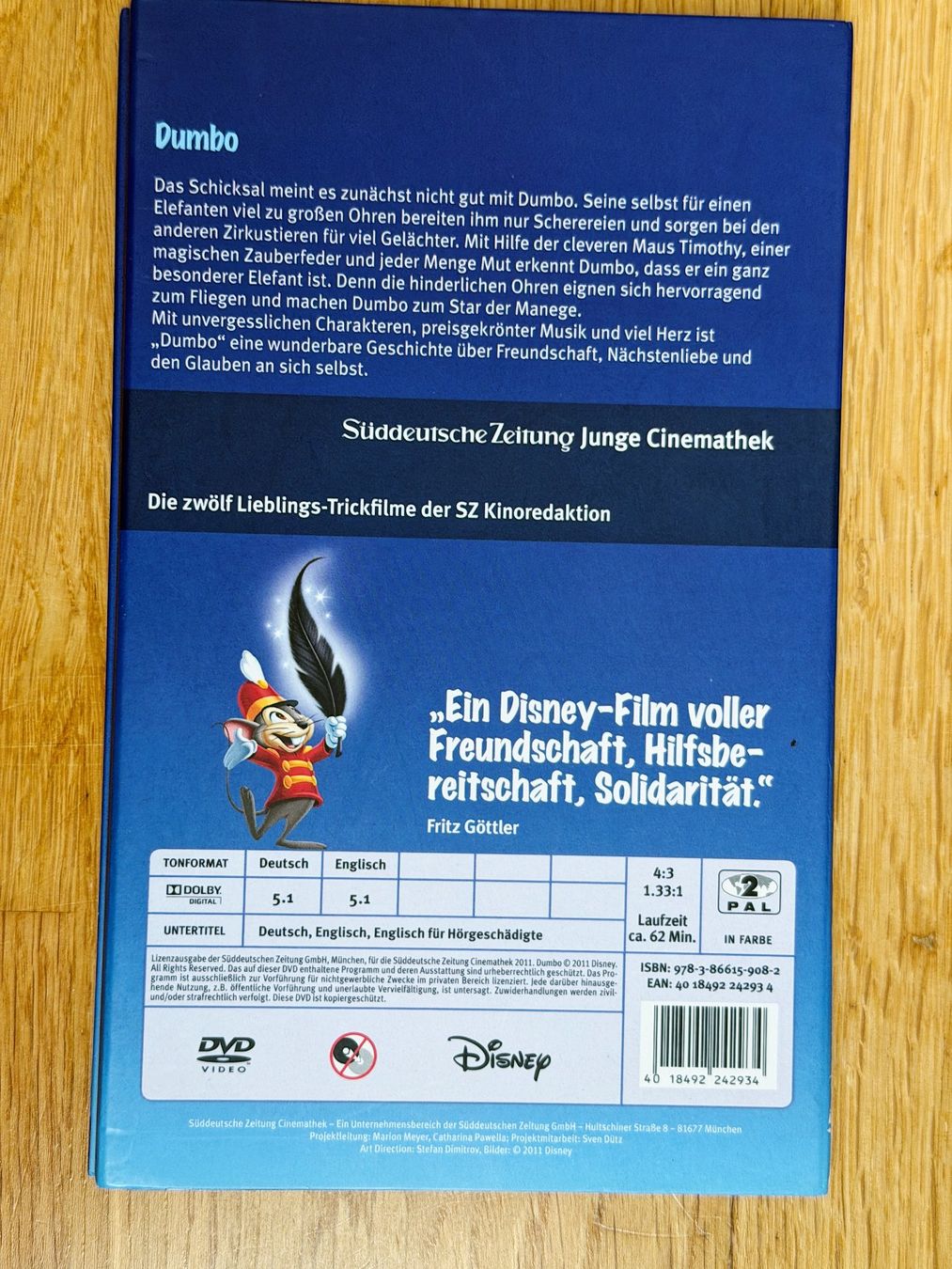 Alle DVDs: Dumbo, Walt Disney DVD – Gebraucht aus Adliswil von Ch_Mei 1