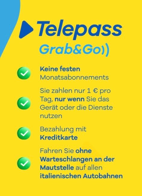 Toutes les pièces détachées: Telepass Grab&Go – Neuf avec emballage d'origine à Moosseedorf par IvanK0102 1