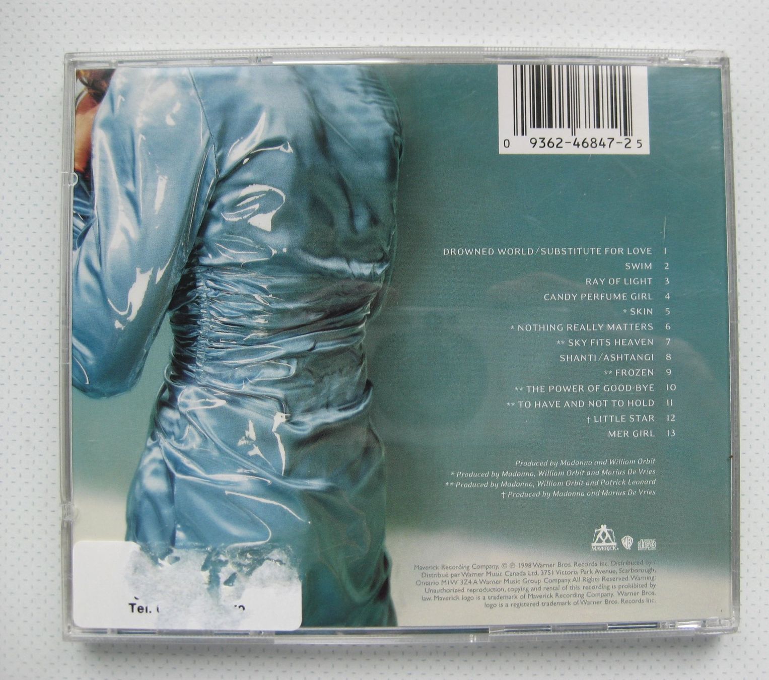 CD: Madonna - Ray of light – Usato da Wettingen venduto da Licht08 1