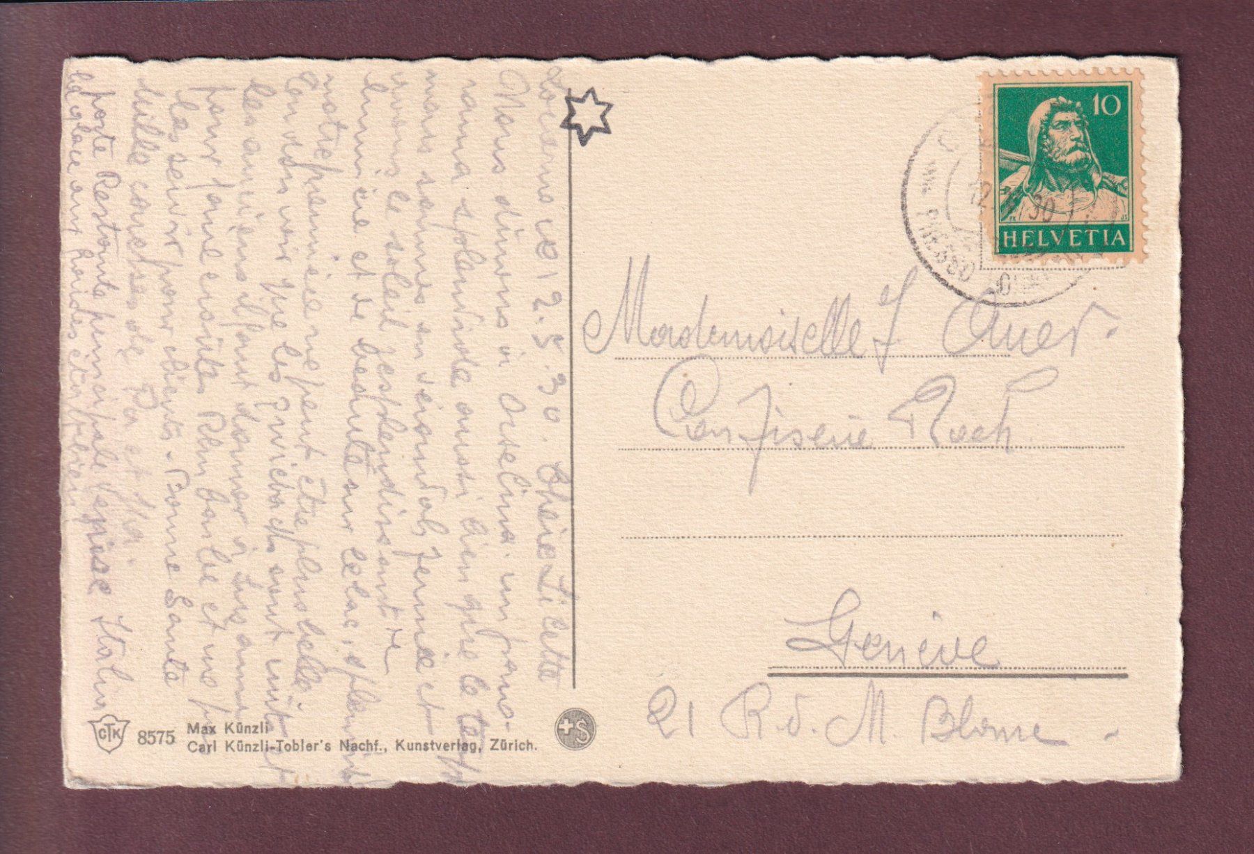 Ansichtskarten: LOCARNO - 1930 – Gebraucht aus Pully von nicecards 1