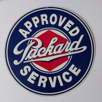 Blechschild Packard Service