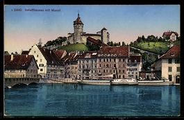 AK Schaffhausen, Mit Munot, Dampfer Neptun