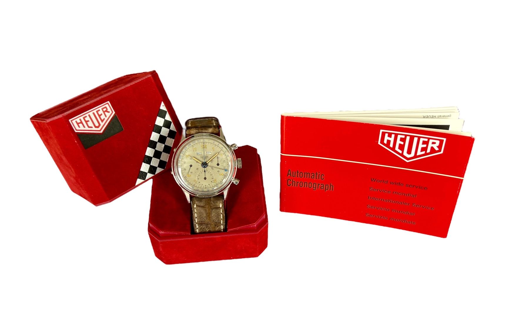 Tag Heuer Orologi: Heuer Vintage Ref. 2547 from 1950' Full Set Rare' – Usato da Morges venduto da 24time 5