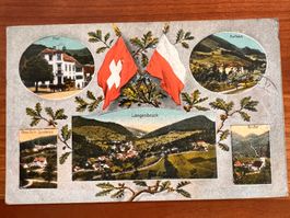 Postkarte  Langenbruck mit Post Litho 1919    (P588)