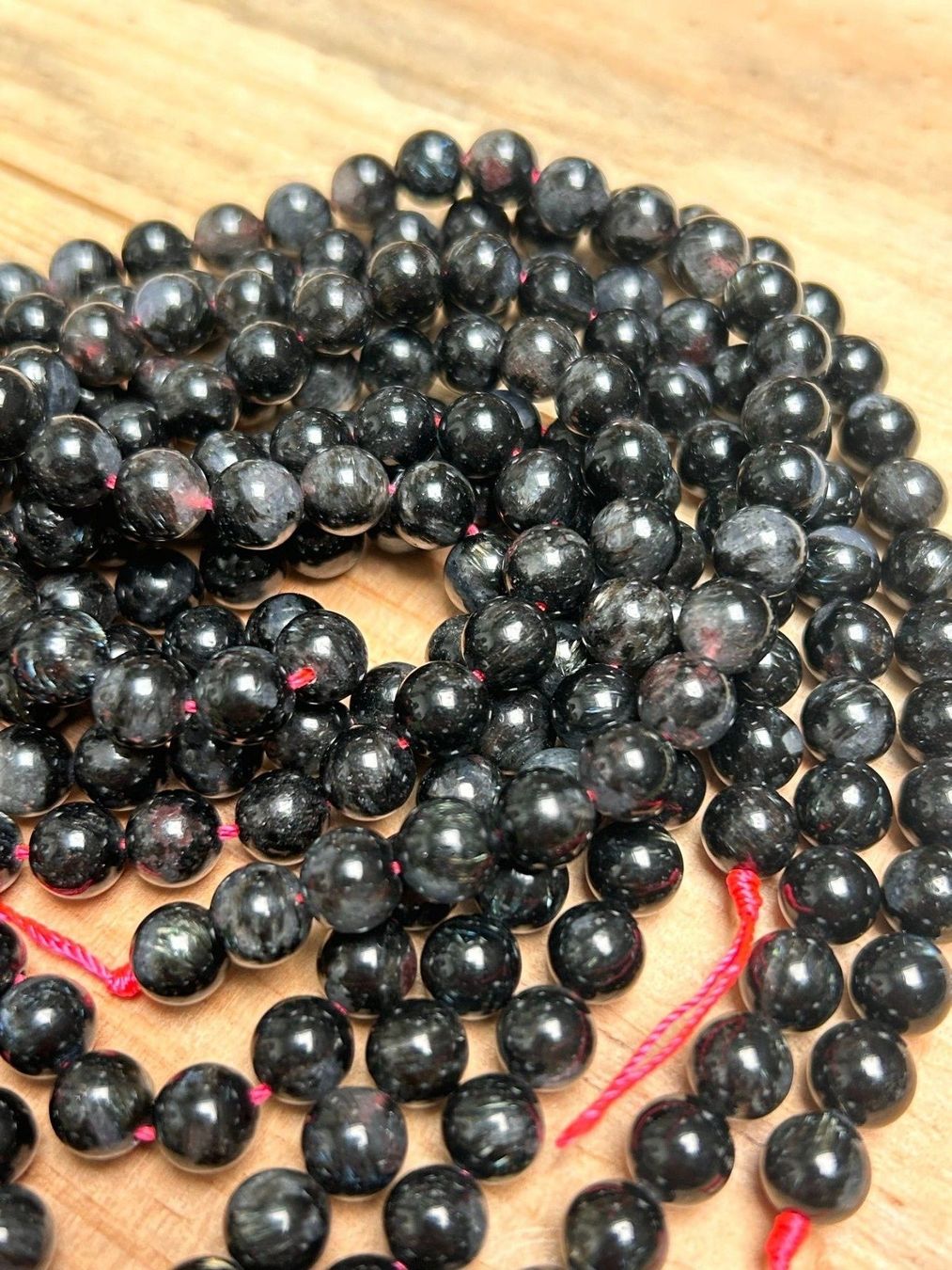 Minerali & Pietre curative: Strang echte Astrophyllite Kugeln / stone beads 8 mm – Nuovo (secondo la descrizione) da Niederrohrdorf venduto da Ytobi 3