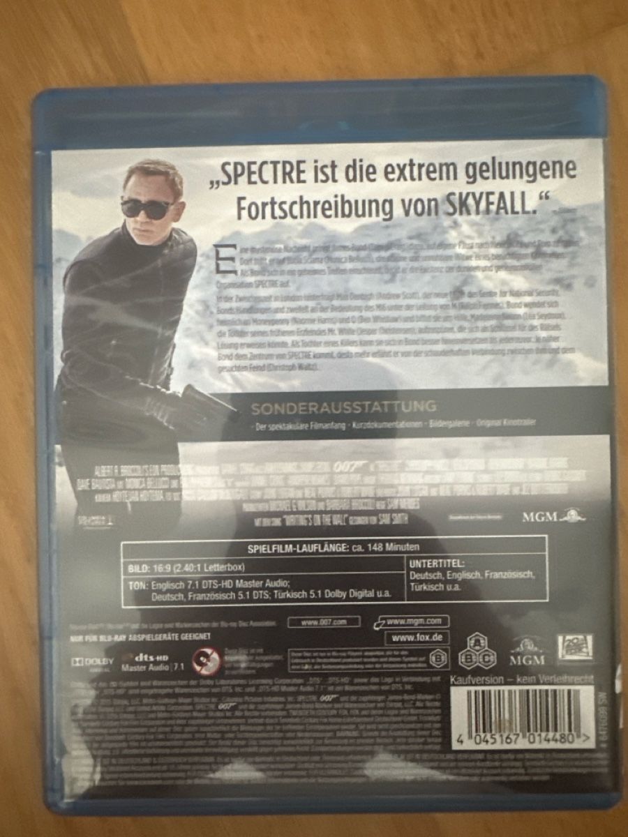 Tous les DVDs: James Bond 007 - Spectre Bluray – Neuf (Voir description) à Hochdorf par Blitzman83 1