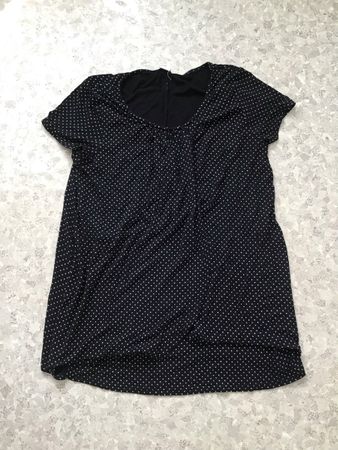 Schwangerschaft, gepunktetes  T-Shirt, Grösse M (40/42