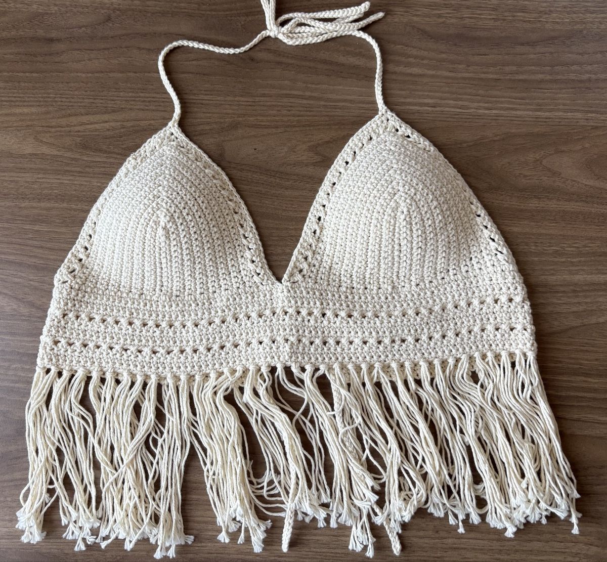 Top: Boho Top handgehäkelt – Nuovo (secondo la descrizione) da Oensingen venduto da Chicotus