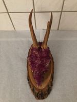 Dekostück - Rehgeweih mit Swarovski Steinchen verziert